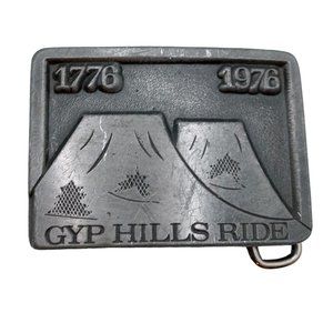 Gyp Hills Ride Buckle Medicine Lodge Kansas Gypsum Trail Horse Equestrian 1976